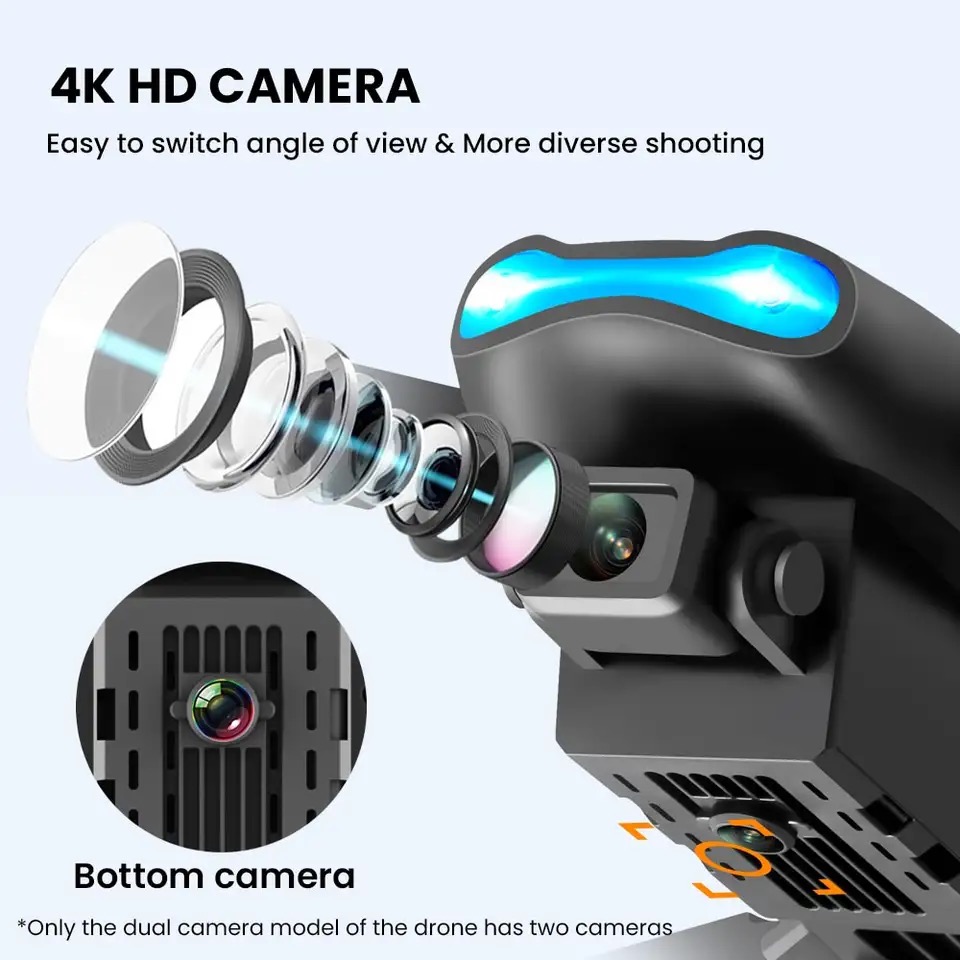 New Mini drone E99 4K WIFI HD  - Rc Helicopter Gas review and price